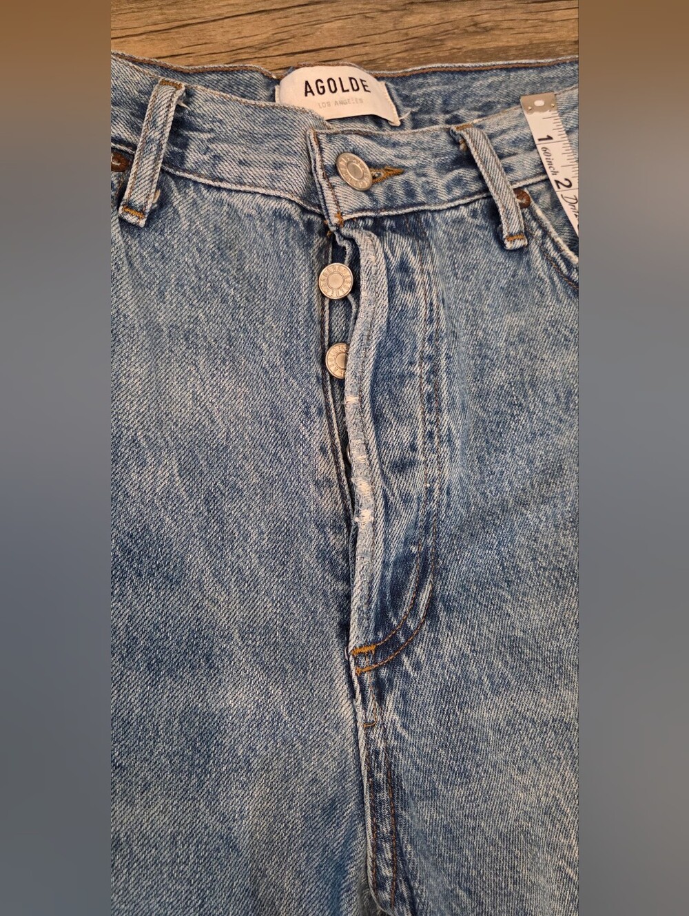 Agolde Classic High-Rise Straight Leg Women’s Jeans - Light Blue - Picture 13 of 15